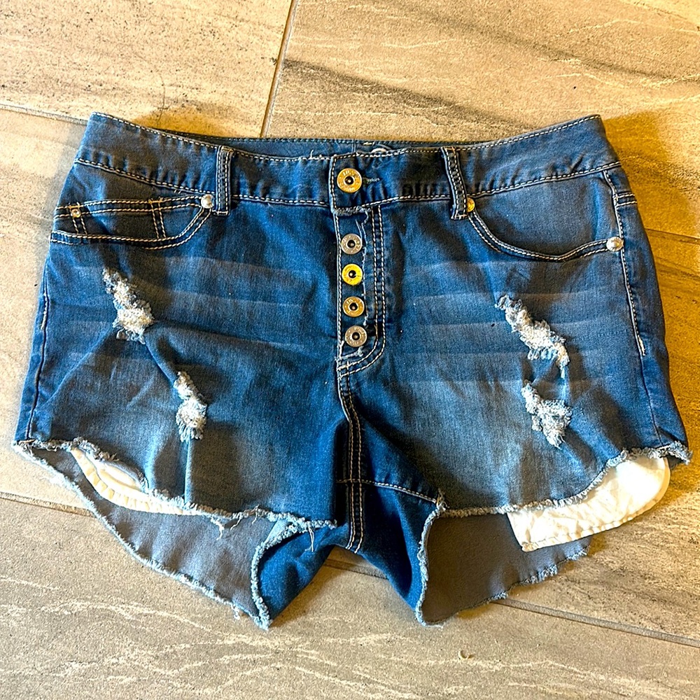 Rue21 High Waisted Shorts Curvy Denim